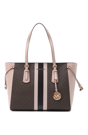 Женский сумка-шопер voyager MICHAEL MICHAEL KORS розового цвета по цене 27200 руб., арт. 30T0GV6T2B | Фото 1 Женский сумка-шопер voyager MICHAEL MICHAEL KORS розового цвета, арт. 30T0GV6T2B | Фото 1