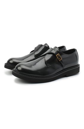 Детские кожаные монки FENDI черного цвета по цене 44150 руб., арт. JMR344/PJQ/32-39 | Фото 1 Детские кожаные монки FENDI черного цвета, арт. JMR344/PJQ/32-39 | Фото 1