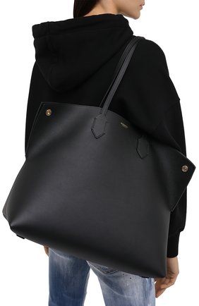 Женский сумка-шопер society BURBERRY черного цвета по цене 95700 руб., арт. 8032163 | Фото 2 Женский сумка-шопер society BURBERRY черного цвета, арт. 8032163 | Фото 2