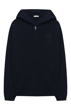 Детский кашемировый кардиган с капюшоном DOLCE & GABBANA темно-синего цвета по цене 37150 руб., арт. L4KW21/JAW00/8-14 | Фото 1 Детский кашемировый кардиган с капюшоном DOLCE & GABBANA темно-синего цвета, арт. L4KW21/JAW00/8-14 | Фото 1