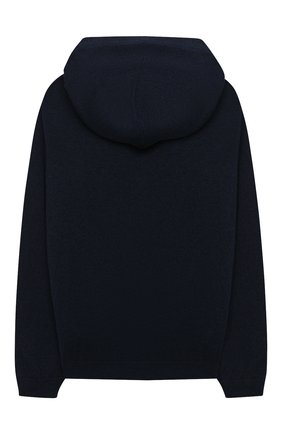 Детский кашемировый кардиган с капюшоном DOLCE & GABBANA темно-синего цвета по цене 37150 руб., арт. L4KW21/JAW00/8-14 | Фото 2 Детский кашемировый кардиган с капюшоном DOLCE & GABBANA темно-синего цвета, арт. L4KW21/JAW00/8-14 | Фото 2