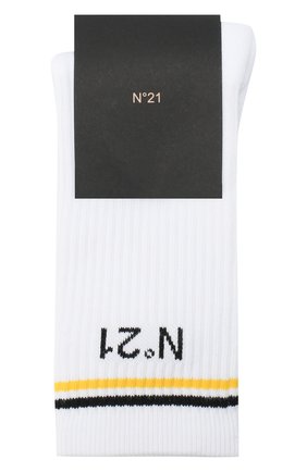 Детские хлопковые носки N21 белого цвета по цене 2705 руб., арт. N214A4/N0027/N21Z4U | Фото 1 Детские хлопковые носки N21 белого цвета, арт. N214A4/N0027/N21Z4U | Фото 1