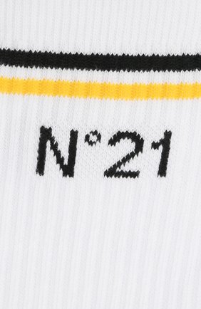 Детские хлопковые носки N21 белого цвета по цене 2705 руб., арт. N214A4/N0027/N21Z4U | Фото 2 Детские хлопковые носки N21 белого цвета, арт. N214A4/N0027/N21Z4U | Фото 2