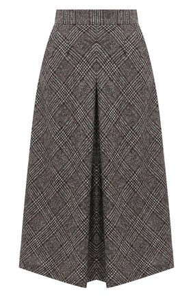Женская шерстяная юбка DOLCE & GABBANA серого цвета по цене 78150 руб., арт. F4BX1T/FQMIB | Фото 1 Женская шерстяная юбка DOLCE & GABBANA серого цвета, арт. F4BX1T/FQMIB | Фото 1