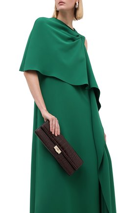 Женский клатч из кожи аллигатора RALPH LAUREN коричневого цвета по цене 859000 руб., арт. 435824519/AMIS | Фото 2 Женский клатч из кожи аллигатора RALPH LAUREN коричневого цвета, арт. 435824519/AMIS | Фото 2