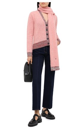 Женский шерстяной кардиган VICTORIA BECKHAM розового цвета по цене 76050 руб., арт. 1320KJU001538A | Фото 2 Женский шерстяной кардиган VICTORIA BECKHAM розового цвета, арт. 1320KJU001538A | Фото 2