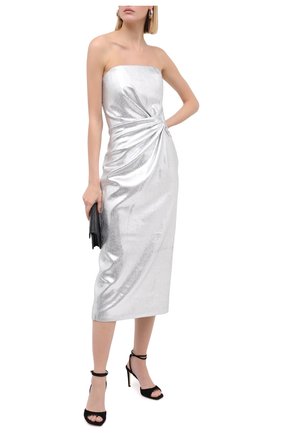 Женское платье 16 ARLINGTON серебряного цвета по цене 79950 руб., арт. D-072-AW20-SLV STRETCH SEQUIN | Фото 2 Женское платье 16 ARLINGTON серебряного цвета, арт. D-072-AW20-SLV STRETCH SEQUIN | Фото 2