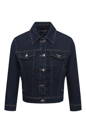 Женская джинсовая куртка EMPORIO ARMANI синего цвета по цене 18500 руб., арт. 6H2B81/2D9WZ | Фото 1 Женская джинсовая куртка EMPORIO ARMANI синего цвета, арт. 6H2B81/2D9WZ | Фото 1