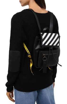 Женский рюкзак diag OFF-WHITE черно-белого цвета по цене 69950 руб., арт. 0WNB007E20LEA0021001 | Фото 2 Женский рюкзак diag OFF-WHITE черно-белого цвета, арт. 0WNB007E20LEA0021001 | Фото 2