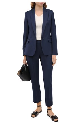 Женский шерстяной жакет STELLA MCCARTNEY темно-синего цвета по цене 98900 руб., арт. 532394/SGB07 | Фото 2 Женский шерстяной жакет STELLA MCCARTNEY темно-синего цвета, арт. 532394/SGB07 | Фото 2