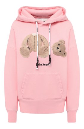 Женская хлопковое худи PALM ANGELS розового цвета по цене 59950 руб., арт. PWBB023F20FLE0033060 | Фото 1 Женская хлопковое худи PALM ANGELS розового цвета, арт. PWBB023F20FLE0033060 | Фото 1