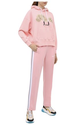 Женские брюки PALM ANGELS розового цвета по цене 29950 руб., арт. PWCA035F20FAB0023001 | Фото 2 Женские брюки PALM ANGELS розового цвета, арт. PWCA035F20FAB0023001 | Фото 2