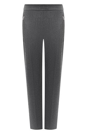Женские шерстяные брюки STELLA MCCARTNEY серого цвета по цене 51650 руб., арт. 601806/SNB53 | Фото 1 Женские шерстяные брюки STELLA MCCARTNEY серого цвета, арт. 601806/SNB53 | Фото 1 (Материал внешний: Шерсть; Женское Кросс-КТ: Брюки-одежда; Силуэт Ж (брюки и джинсы): Прямые; Стили: Кэжуэл)