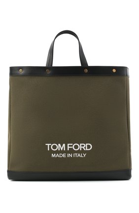 Женский сумка-шопер t screw TOM FORD хаки цвета по цене 89950 руб., арт. L1406T-ICN001 | Фото 1 Женский сумка-шопер t screw TOM FORD хаки цвета, арт. L1406T-ICN001 | Фото 1