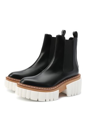 Женские комбинированные ботинки emilie STELLA MCCARTNEY черного цвета по цене 66950 руб., арт. 800251/N0131 | Фото 1 Женские комбинированные ботинки emilie STELLA MCCARTNEY черного цвета, арт. 800251/N0131 | Фото 1 (Каблук высота: Высокий; Материал внешний: Экокожа, Текстиль; Материал внутренний: Текстиль; Подошва: Платформа; Кросс-КТ: экокожа; Женское Кросс-КТ: Челси-ботинки)