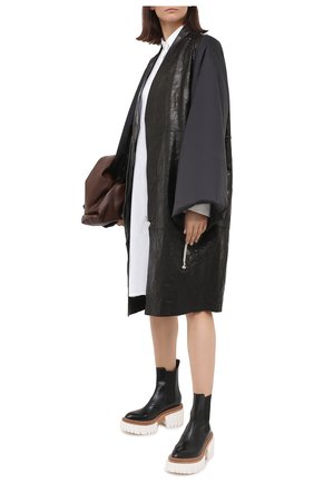 Женские комбинированные ботинки emilie STELLA MCCARTNEY черного цвета по цене 66950 руб., арт. 800251/N0131 | Фото 2 Женские комбинированные ботинки emilie STELLA MCCARTNEY черного цвета, арт. 800251/N0131 | Фото 2 (Каблук высота: Высокий; Материал внешний: Экокожа, Текстиль; Материал внутренний: Текстиль; Подошва: Платформа; Кросс-КТ: экокожа; Женское Кросс-КТ: Челси-ботинки)