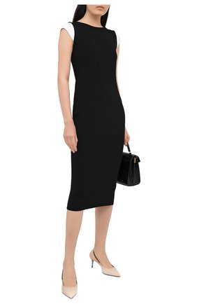 Женские кожаные туфли TOM FORD бежевого цвета по цене 81950 руб., арт. W2730R-LKD002 | Фото 2 Женские кожаные туфли TOM FORD бежевого цвета, арт. W2730R-LKD002 | Фото 2