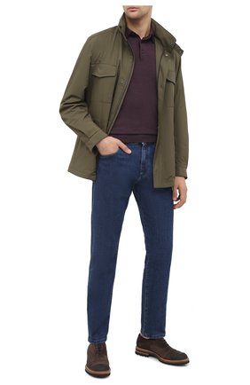 Мужское поло из кашемира и шелка ERMENEGILDO ZEGNA фиолетового цвета по цене 75000 руб., арт. UVJ00/132 | Фото 2 Мужское поло из кашемира и шелка ERMENEGILDO ZEGNA фиолетового цвета, арт. UVJ00/132 | Фото 2