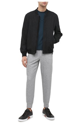 Мужская хлопковая футболка ZEGNA COUTURE синего цвета по цене 26300 руб., арт. CVCJ15/8VJ04 | Фото 2 Мужская хлопковая футболка ZEGNA COUTURE синего цвета, арт. CVCJ15/8VJ04 | Фото 2
