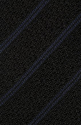 Мужской галстук из шелка и шерсти TOM FORD темно-синего цвета, арт. 8TF14/XTF | Фото 3 (Принт: С принтом; Материал: Текстиль, Шерсть, Шелк; Региональные ограничения белый список (Axapta Mercury): RU)
