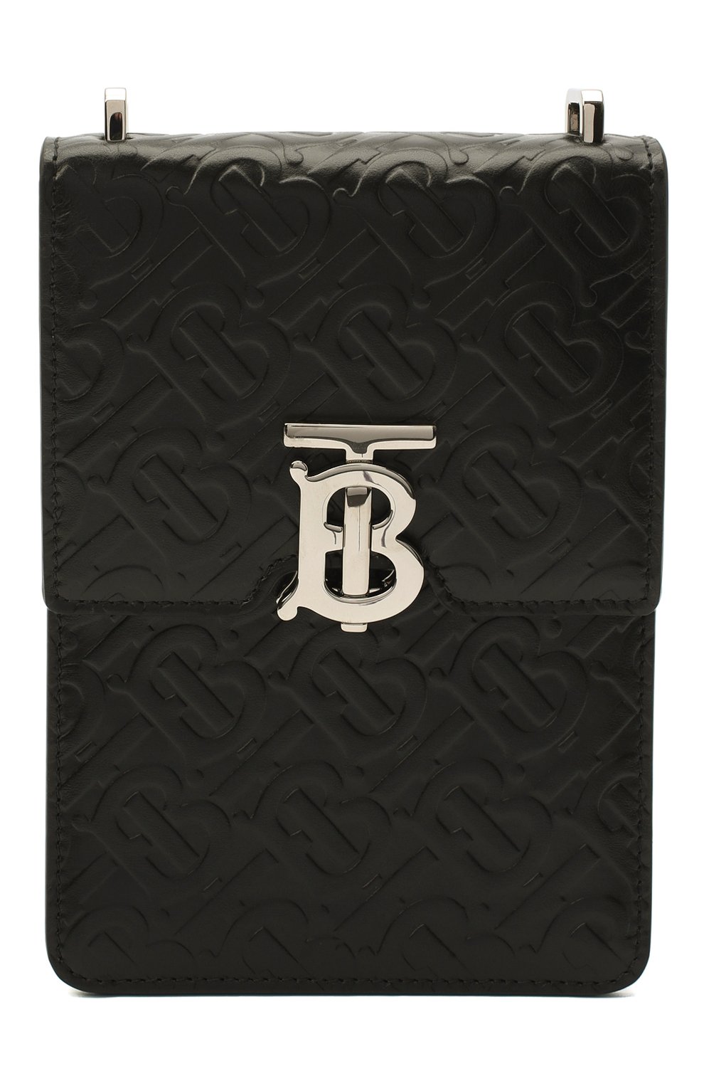 Мужская кожаная сумка robin BURBERRY черного цвета, арт. 8032899 | Фото 1 (Материал: Натуральная кожа; Размер: mini; Ремень/цепочка: На ремешке)