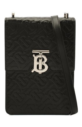 Мужская кожаная сумка robin BURBERRY черного цвета, арт. 8032899 | Фото 3 (Материал: Натуральная кожа; Размер: mini; Ремень/цепочка: На ремешке)