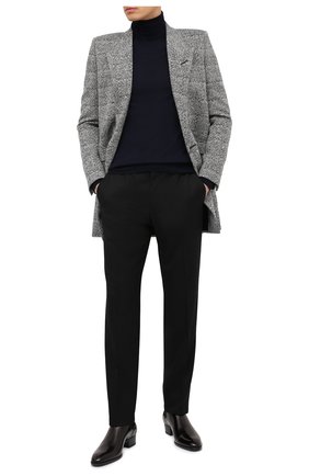 Мужские кожаные челси SAINT LAURENT черного цвета по цене 69950 руб., арт. 631601/1Y000 | Фото 2 Мужские кожаные челси SAINT LAURENT черного цвета, арт. 631601/1Y000 | Фото 2