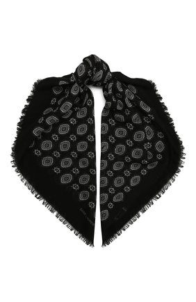 Мужской шерстяной шарф SAINT LAURENT черно-белого цвета по цене 19950 руб., арт. 634008/4Y209 | Фото 1 Мужской шерстяной шарф SAINT LAURENT черно-белого цвета, арт. 634008/4Y209 | Фото 1