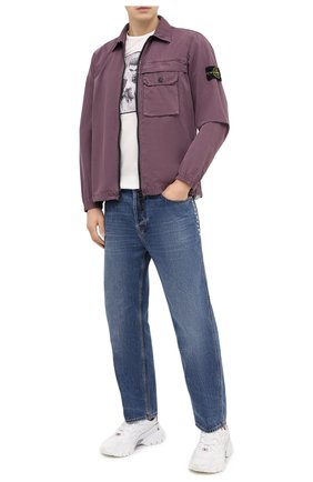 Мужская хлопковая рубашка STONE ISLAND бордового цвета по цене 29600 руб., арт. 7315107WN | Фото 2 Мужская хлопковая рубашка STONE ISLAND бордового цвета, арт. 7315107WN | Фото 2
