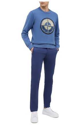Мужской хлопковый свитшот STONE ISLAND синего цвета по цене 27050 руб., арт. 731563094 | Фото 2 Мужской хлопковый свитшот STONE ISLAND синего цвета, арт. 731563094 | Фото 2