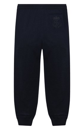 Детские кашемировые джоггеры DOLCE & GABBANA темно-синего цвета по цене 37150 руб., арт. L4KP00/JAW00/8-14 | Фото 2 Детские кашемировые джоггеры DOLCE & GABBANA темно-синего цвета, арт. L4KP00/JAW00/8-14 | Фото 2