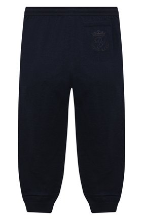 Детские кашемировые джоггеры DOLCE & GABBANA темно-синего цвета по цене 27750 руб., арт. L4KP00/JAW00/2-6 | Фото 2 Детские кашемировые джоггеры DOLCE & GABBANA темно-синего цвета, арт. L4KP00/JAW00/2-6 | Фото 2