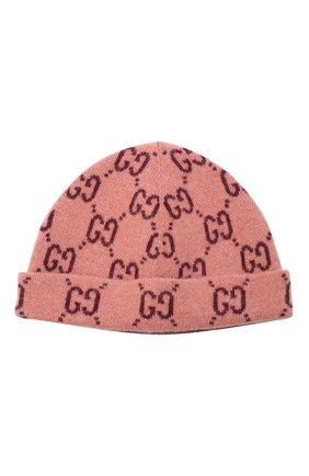 Детского шерстяная шапка GUCCI розового цвета по цене 8300 руб., арт. 627559/3K206 | Фото 1 Детского шерстяная шапка GUCCI розового цвета, арт. 627559/3K206 | Фото 1