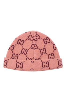 Детского шерстяная шапка GUCCI розового цвета по цене 8300 руб., арт. 627559/3K206 | Фото 2 Детского шерстяная шапка GUCCI розового цвета, арт. 627559/3K206 | Фото 2