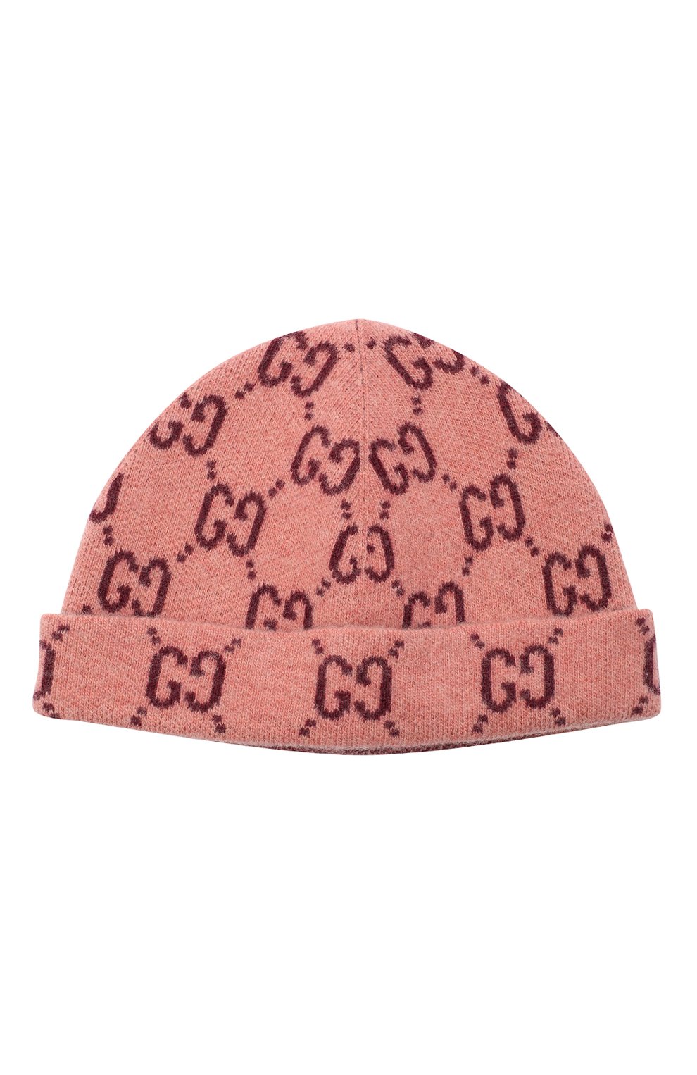 Детского шерстяная шапка GUCCI розового цвета, арт. 627559/3K206 | Фото 1 (Материал: Текстиль, Шерсть)