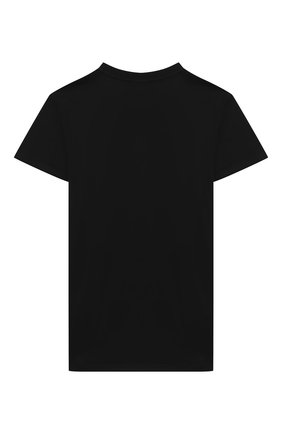 Детская хлопковая футболка MSGM KIDS черного цвета по цене 4315 руб., арт. 025028 | Фото 2 Детская хлопковая футболка MSGM KIDS черного цвета, арт. 025028 | Фото 2