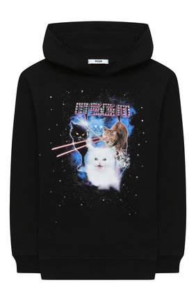 Детский хлопковое худи MSGM KIDS черного цвета по цене 10550 руб., арт. 025204 | Фото 1 Детский хлопковое худи MSGM KIDS черного цвета, арт. 025204 | Фото 1