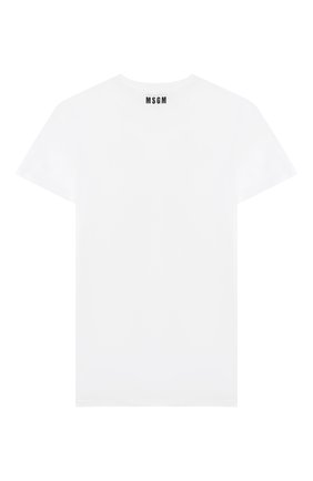 Детская хлопковая футболка MSGM KIDS белого цвета по цене 4315 руб., арт. 025283 | Фото 2 Детская хлопковая футболка MSGM KIDS белого цвета, арт. 025283 | Фото 2