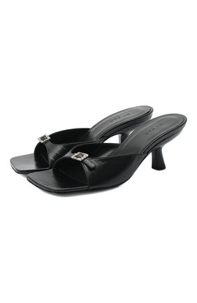 Женские кожаные мюли erin BY FAR черного цвета по цене 33850 руб., арт. 20PFERSBLCRE | Фото 1 Женские кожаные мюли erin BY FAR черного цвета, арт. 20PFERSBLCRE | Фото 1