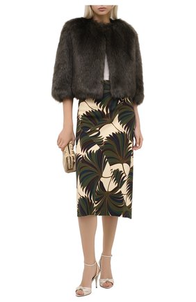 Женские кожаные босоножки anouk SAINT LAURENT белого цвета по цене 59950 руб., арт. 630834/1ZJ00 | Фото 2 Женские кожаные босоножки anouk SAINT LAURENT белого цвета, арт. 630834/1ZJ00 | Фото 2