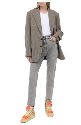 Женские замшевые кеды off-court 3.0 OFF-WHITE бежевого цвета по цене 42900 руб., арт. 0WIA112F20LEA0016100 | Фото 2 Женские замшевые кеды off-court 3.0 OFF-WHITE бежевого цвета, арт. 0WIA112F20LEA0016100 | Фото 2