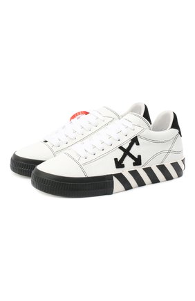 Женские кожаные кеды arrow OFF-WHITE черно-белого цвета по цене 26400 руб., арт. 0WIA216E20LEA0010110 | Фото 1 Женские кожаные кеды arrow OFF-WHITE черно-белого цвета, арт. 0WIA216E20LEA0010110 | Фото 1