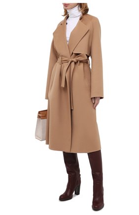 Женские кожаные сапоги emma CHLOÉ бордового цвета по цене 118000 руб., арт. CHC20A348M4 | Фото 2 Женские кожаные сапоги emma CHLOÉ бордового цвета, арт. CHC20A348M4 | Фото 2