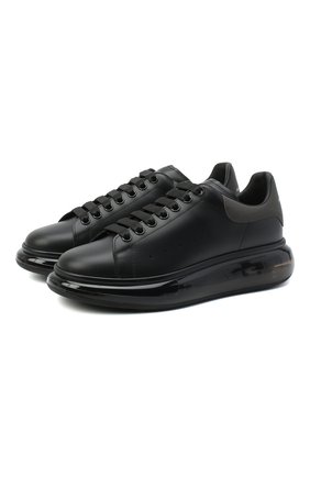 Мужские кожаные кеды ALEXANDER MCQUEEN черного цвета по цене 49200 руб., арт. 610812/WHYBH | Фото 1 Мужские кожаные кеды ALEXANDER MCQUEEN черного цвета, арт. 610812/WHYBH | Фото 1