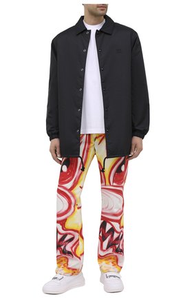 Мужская хлопковая футболка ACNE STUDIOS белого цвета по цене 11550 руб., арт. BL0195 | Фото 2 Мужская хлопковая футболка ACNE STUDIOS белого цвета, арт. BL0195 | Фото 2