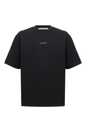 Мужская хлопковая футболка ACNE STUDIOS черного цвета по цене 19300 руб., арт. BL0198 | Фото 1 Мужская хлопковая футболка ACNE STUDIOS черного цвета, арт. BL0198 | Фото 1