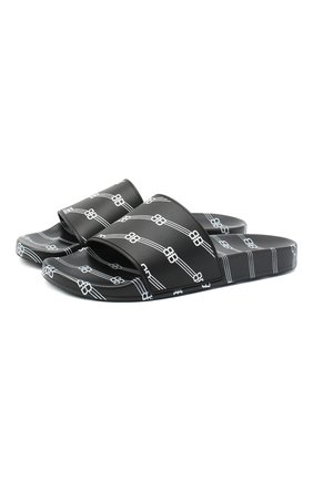 Мужские шлепанцы BALENCIAGA черно-белого цвета по цене 28000 руб., арт. 590930/W2BG0 | Фото 1 Мужские шлепанцы BALENCIAGA черно-белого цвета, арт. 590930/W2BG0 | Фото 1