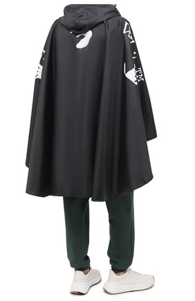 Мужская пончо OFF-WHITE черного цвета по цене 31450 руб., арт. 0MZG048F20FAB0011001 | Фото 2 Мужская пончо OFF-WHITE черного цвета, арт. 0MZG048F20FAB0011001 | Фото 2