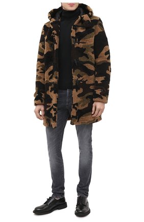 Мужская шуба из овчины SAINT LAURENT хаки цвета по цене 995000 руб., арт. 625115/Y7VC2 | Фото 2 Мужская шуба из овчины SAINT LAURENT хаки цвета, арт. 625115/Y7VC2 | Фото 2