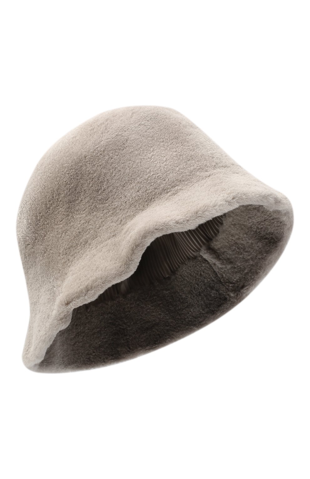 Женская шляпа из меха норки лайза FURLAND серого цвета, арт. 0009400150206600000 | Фото 1 (Материал: Натуральный мех)
